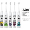 image:imageMade by Dentists Kids Electric Toothbrush  Rechargeable Vibrating Toothbrush with Timer Includes 6 Replacement Heads Gently Cleans Teeth Kid amp Toddlers Age 2 MonsterBulldog