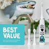 image:imageMade by Dentists Kids Electric Toothbrush  Rechargeable Vibrating Toothbrush with Timer Includes 6 Replacement Heads Gently Cleans Teeth Kid amp Toddlers Age 2 MonsterShark