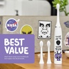 image:imageMade by Dentists Kids Electric Toothbrush  Rechargeable Vibrating Toothbrush with Timer Includes 6 Replacement Heads Gently Cleans Teeth Kid amp Toddlers Age 2 MonsterAlien