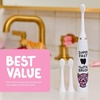 image:imageMade by Dentists Kids Electric Toothbrush  Rechargeable Vibrating Toothbrush with Timer Includes 6 Replacement Heads Gently Cleans Teeth Kid amp Toddlers Age 2 MonsterCheetah
