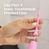 image:imageMade by Dentists PROX Replacement Brush Heads for Adults  Compatible with PROX Sonic Toothbrush 3 Pack  DentistDesigned Deep Plaque Removal Soft Bristles TravelReady PinkPink