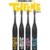 image:imageMade by Dentists Sonic X Electric Toothbrush  Rechargeable Kids Sonic Toothbrush 8X Plaque Removal 2 Speed Modes 2Minute Timer 6 Brush Heads Included Tweens Ages 7 Good Vibes Only EditionBlack and Yellow