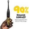 image:imageMade by Dentists Sonic X Electric Toothbrush  Rechargeable Kids Sonic Toothbrush 8X Plaque Removal 2 Speed Modes 2Minute Timer 6 Brush Heads Included Tweens Ages 7 Good Vibes Only EditionBlack and Yellow