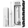 image:imageMade by Dentists PROX Sonic Electric Toothbrush for Adults  70Day Battery on One Charge DentistDesigned Whitening Rechargeable Toothbrush 3 Brush Heads amp Travel Case 3 Modes PinkWhite