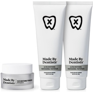 image:imageWhitening Powder  Ultra Whitening Toothpaste  Complete Whitening Bundle for Sensitive Teeth with Hydroxyapatite Fluoride amp Hydrogen Peroxide  ADA Approved NonAbrasive amp Vegan