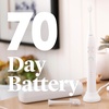 image:imageMade by Dentists PROX Sonic Electric Toothbrush for Adults  70Day Battery on One Charge DentistDesigned Whitening Rechargeable Toothbrush 3 Brush Heads amp Travel Case 3 Modes BlueWhite