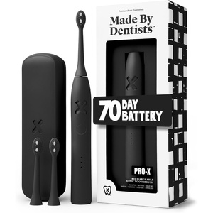 image:imageMade by Dentists PROX Sonic Electric Toothbrush for Adults  70Day Battery on One Charge DentistDesigned Whitening Rechargeable Toothbrush 3 Brush Heads amp Travel Case 3 Modes BlueBlack