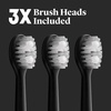 image:imageMade by Dentists PROX Replacement Brush Heads for Adults  Compatible with PROX Sonic Toothbrush 3 Pack  DentistDesigned Deep Plaque Removal Soft Bristles TravelReady BlueBlack