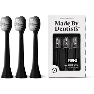 image:imageMade by Dentists PROX Replacement Brush Heads for Adults  Compatible with PROX Sonic Toothbrush 3 Pack  DentistDesigned Deep Plaque Removal Soft Bristles TravelReady BlueBlack
